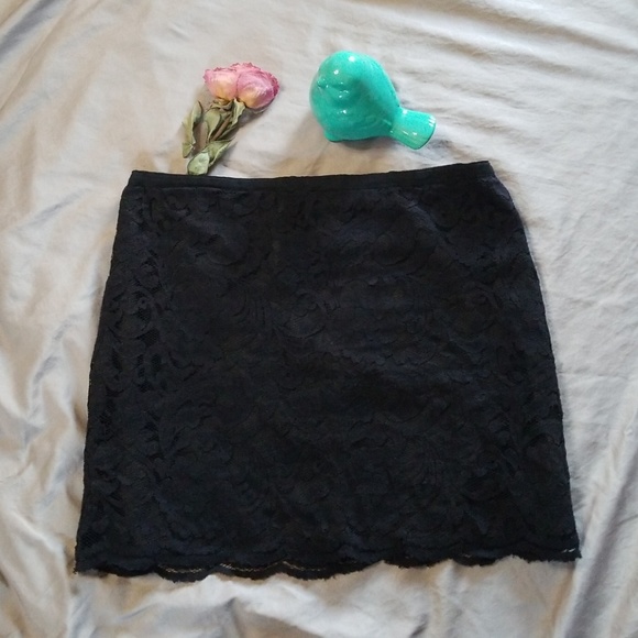 Dalia Collection Dresses & Skirts - Black Lace Mini Skirt